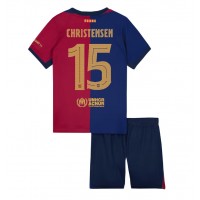 Barcelona Andreas Christensen #15 Hjemme Trøje Børn 2024-25 Kortærmet (+ Korte bukser)